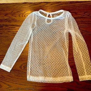 White sheer undershirt, size 2T